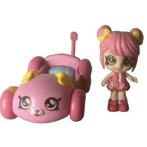 Kindi Kids Minis Collectible Posable Bobble Head Figurine 2 Piece Donatina Car‎